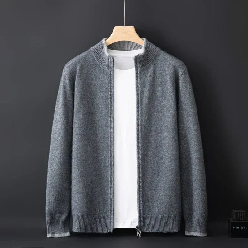 Chaqueta elegante con cremallera para hombre: calidez y estilo para todas las estaciones