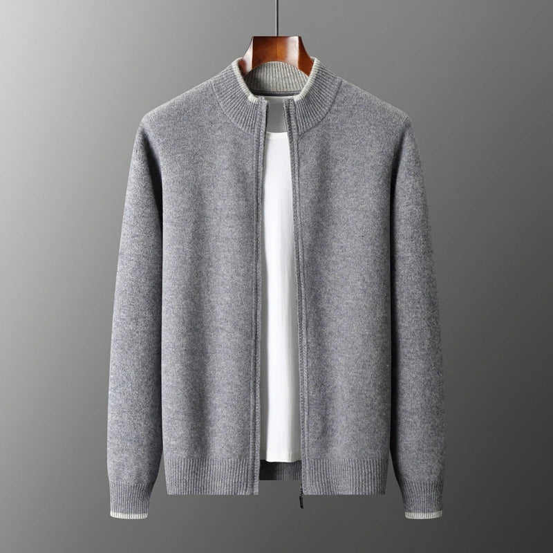 Chaqueta elegante con cremallera para hombre: calidez y estilo para todas las estaciones