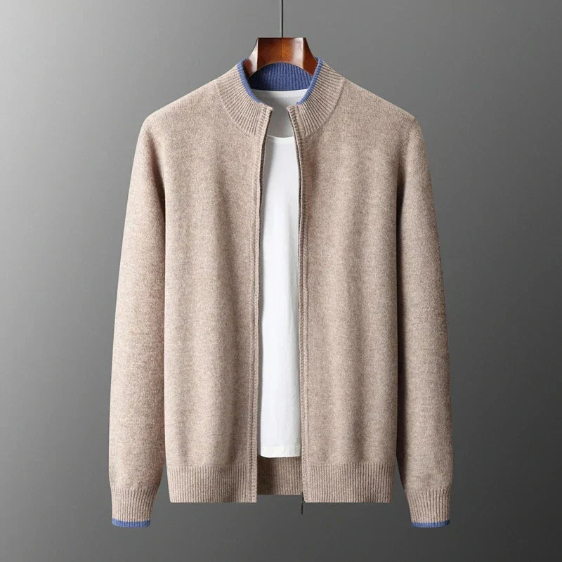 Chaqueta elegante con cremallera para hombre: calidez y estilo para todas las estaciones