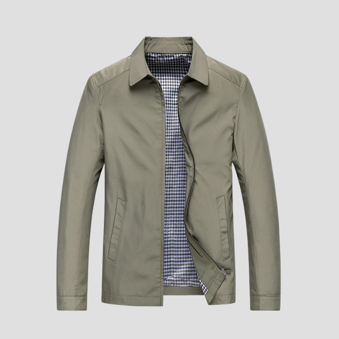 Chaqueta Impermeable con Cremallera para Hombre - Estilo Urbano y Protección