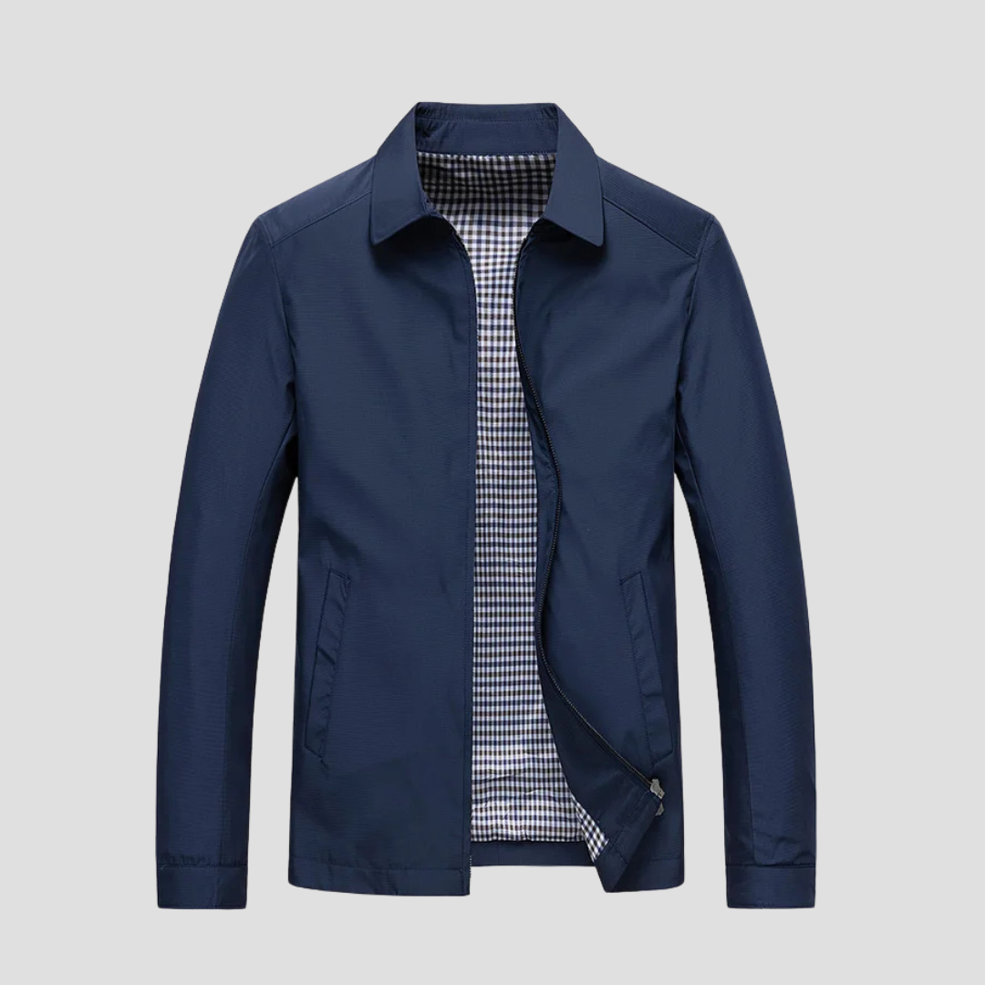 Chaqueta Impermeable con Cremallera para Hombre - Estilo Urbano y Protección
