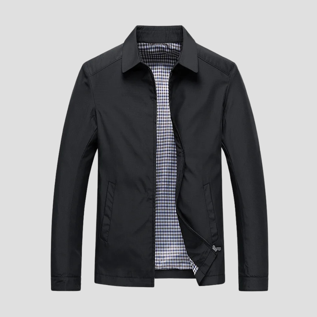 Chaqueta Impermeable con Cremallera para Hombre - Estilo Urbano y Protección