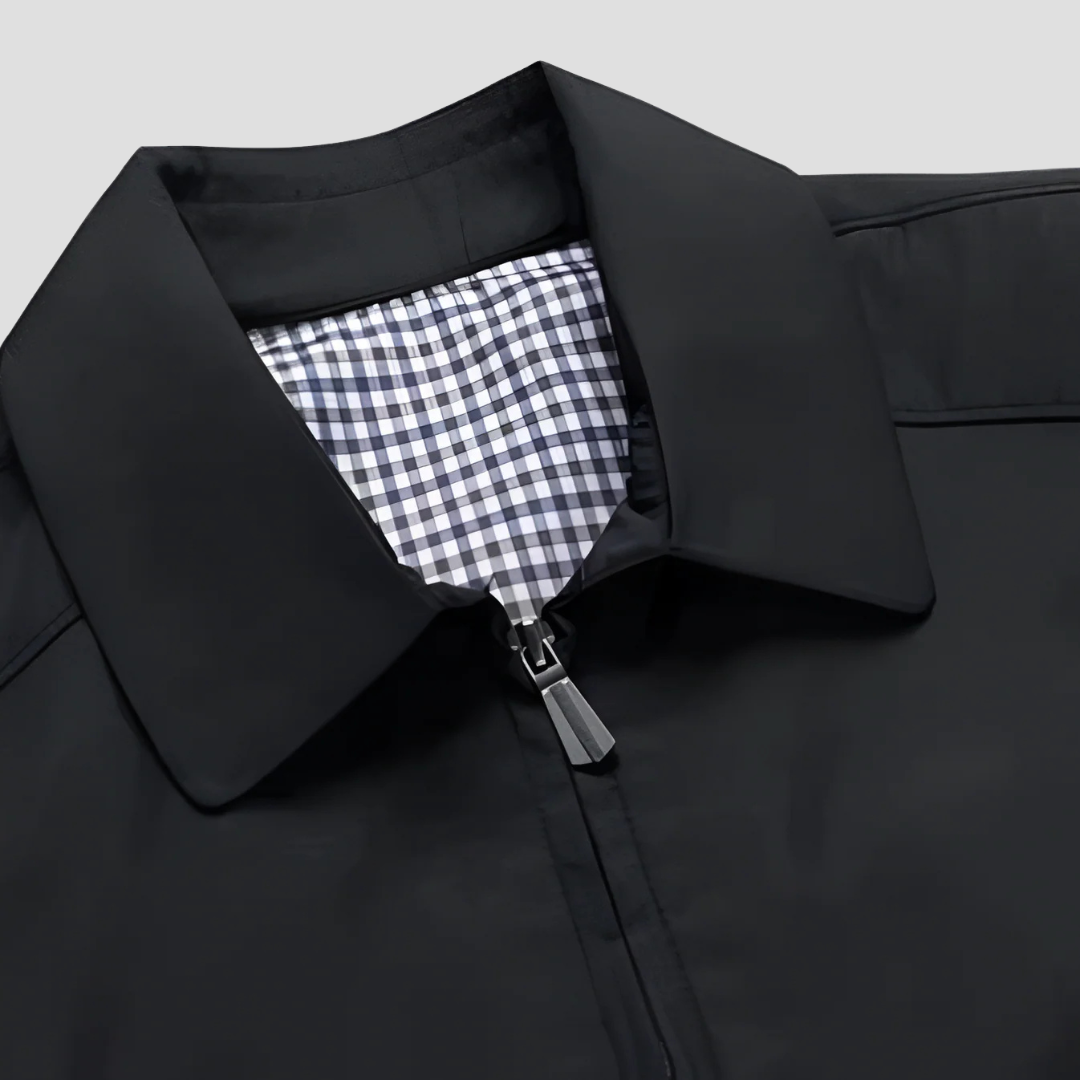 Chaqueta Impermeable con Cremallera para Hombre - Estilo Urbano y Protección