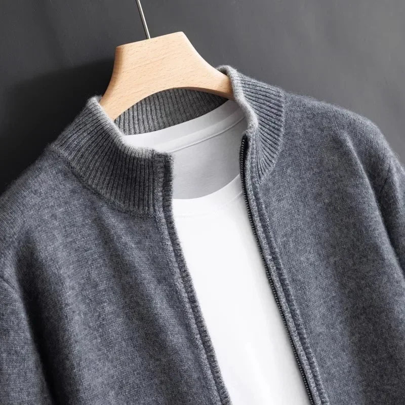 Chaqueta con cremallera para hombre - Elegancia y calor